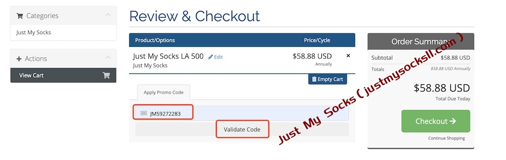 Just My Socks优惠码(Promo Code)分享-Just My Socks